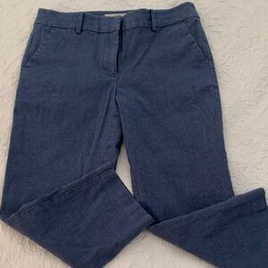 LOFT Women's Ankle Cropped Pants in Navy Blue